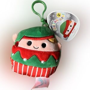 NWT Bartie the elf Squishmallow clip